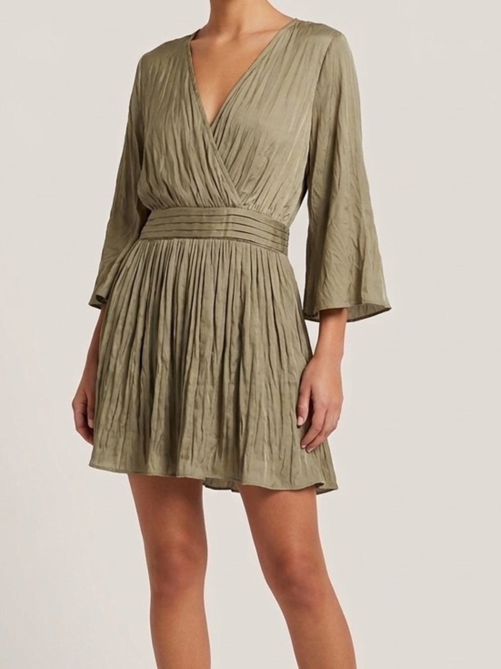 Black Tape  Crinkled Dress With Shorts